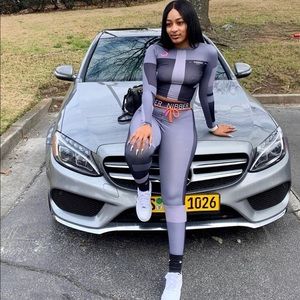 Two piece track outfit